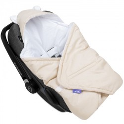 Bombažna odejica za avtosedež Jukki Pastel Beige